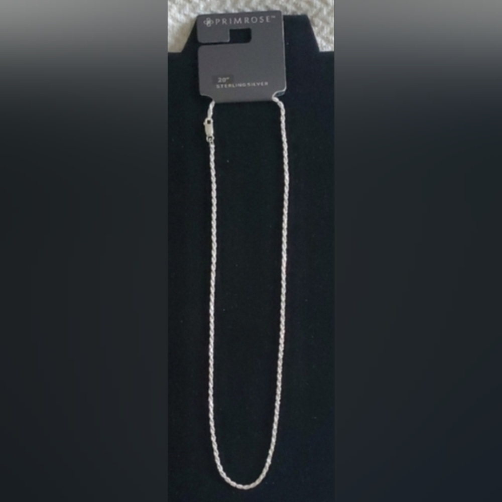 Primrise Sterling Silver 20" Rope Necklace
